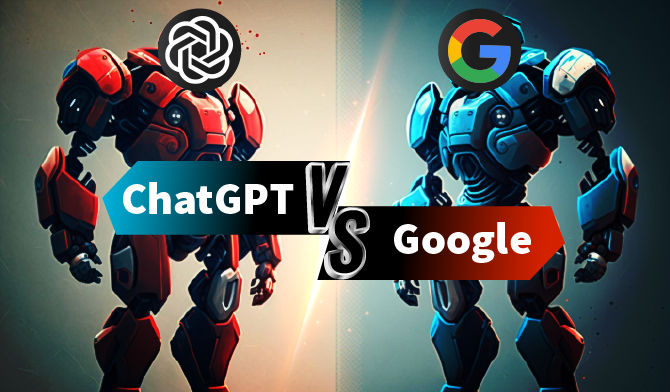 Learn the difference between Google vs Chatgpt banner by Marketing Grey
