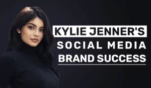 Case Study on Kylie Jenner's social media success and Her brands banner by Marketing Grey