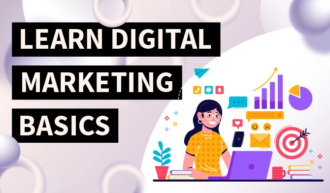Learn digital marketing basics banner by Marketing Grey